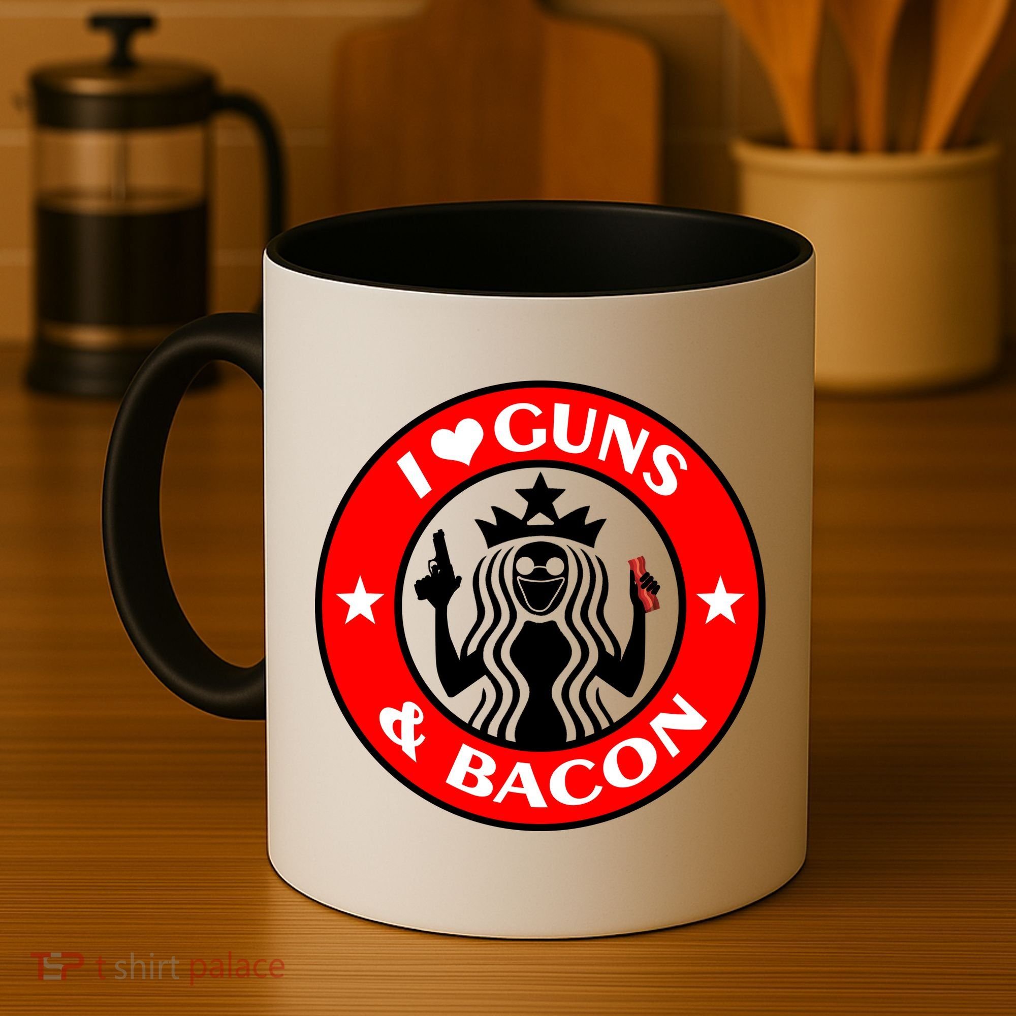 I Love Guns And Bacon Coffee Mug
