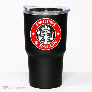 I Love Guns And Bacon Tumbler