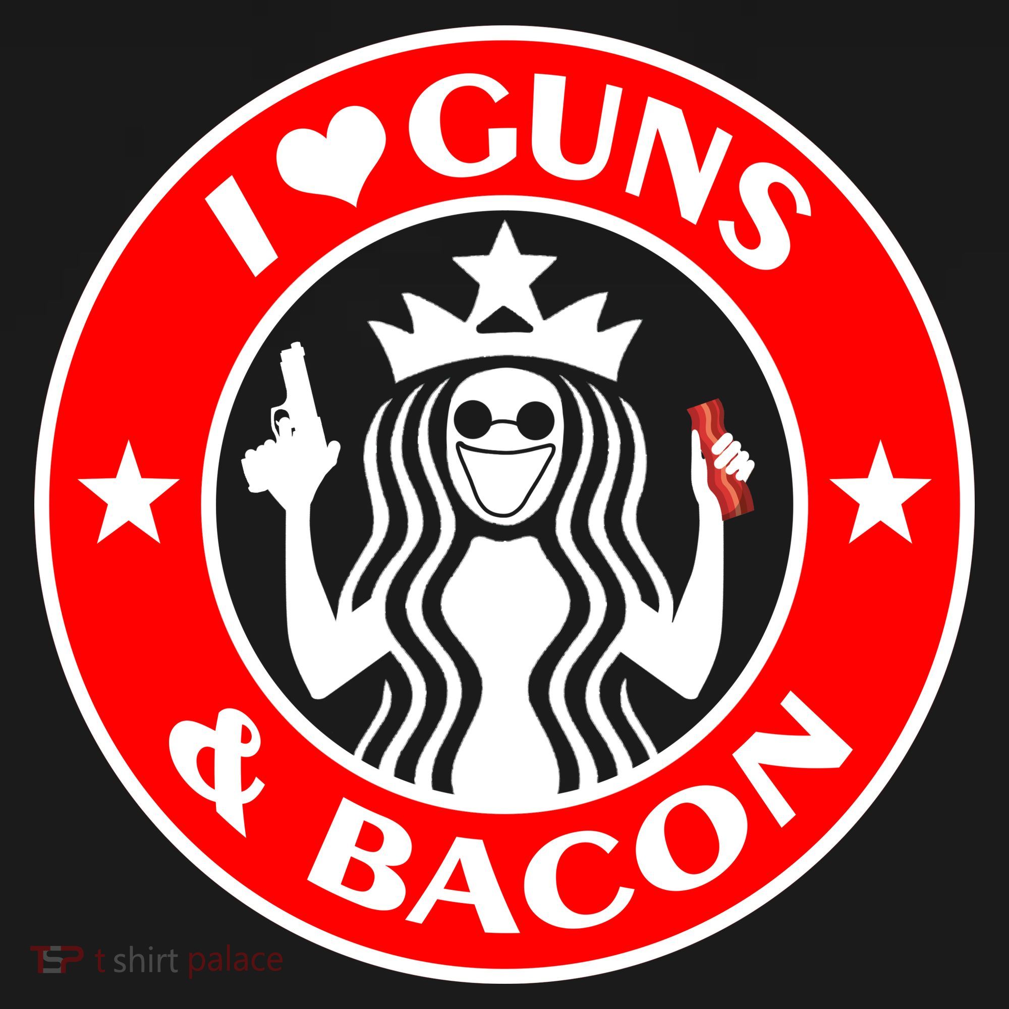 I Love Guns And Bacon Ornament