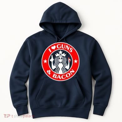 I Love Guns And Bacon Hoodie
