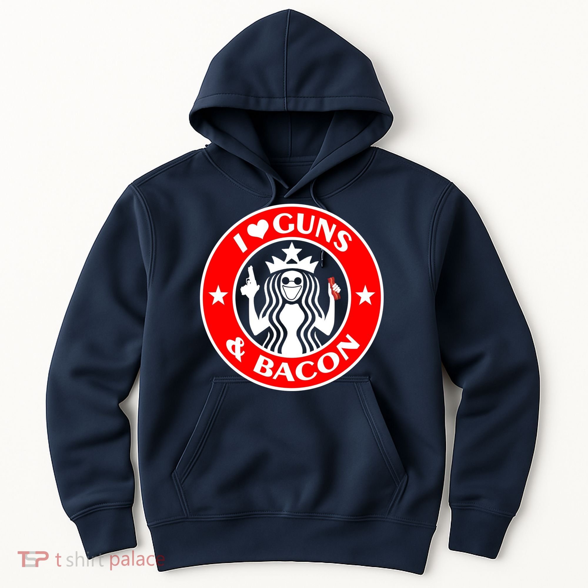 I Love Guns And Bacon Hoodie