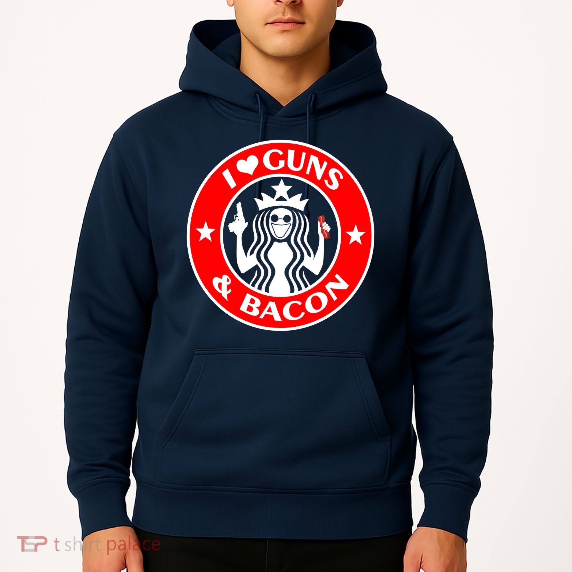 I Love Guns And Bacon Hoodie