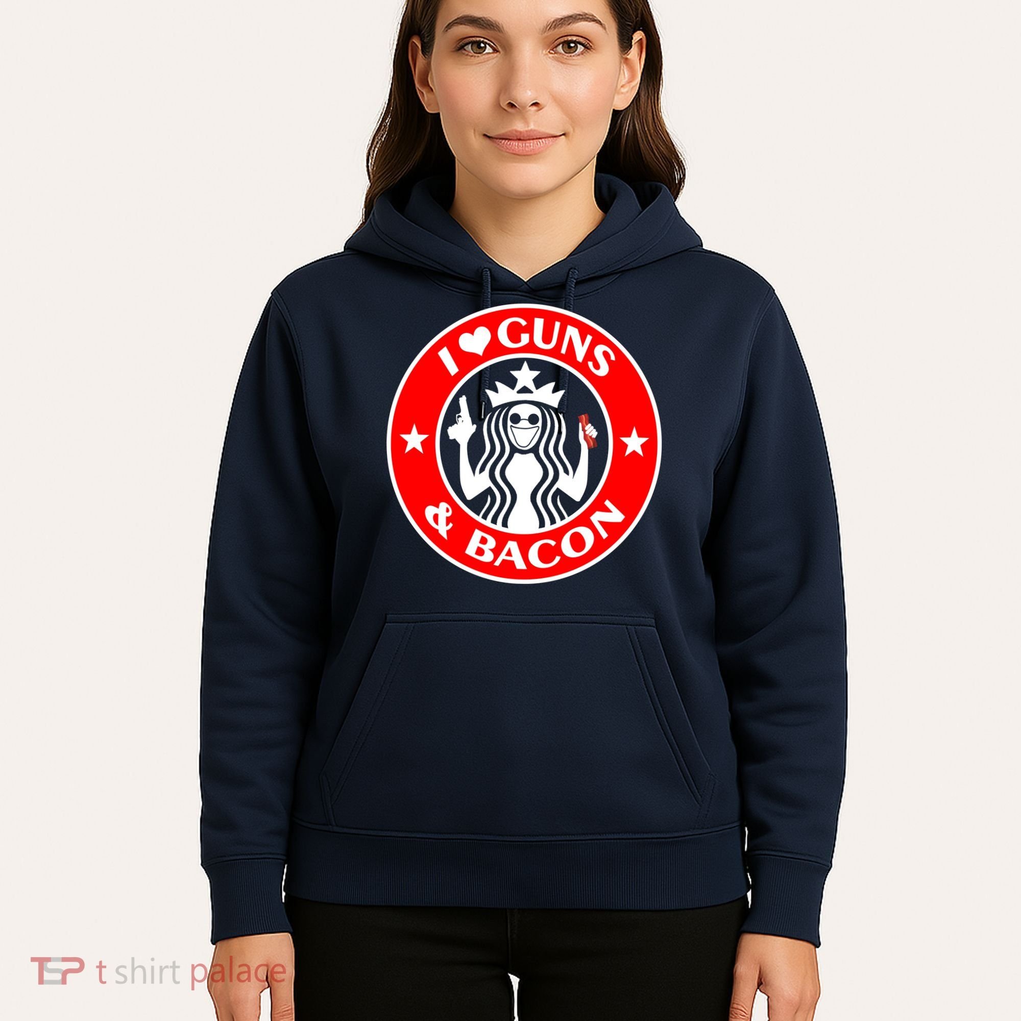 I Love Guns And Bacon Hoodie