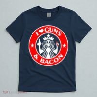I Love Guns And Bacon T-Shirt thumb 5