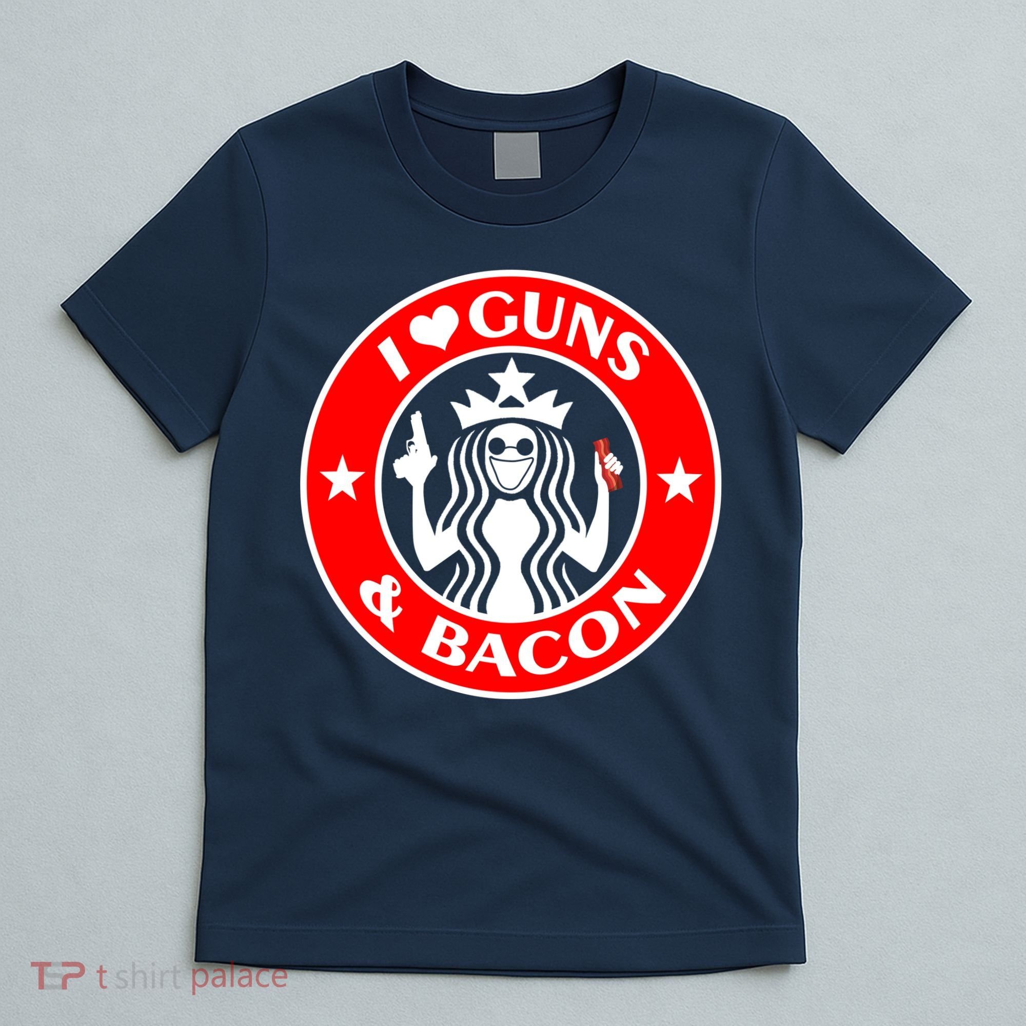 I Love Guns And Bacon T-Shirt