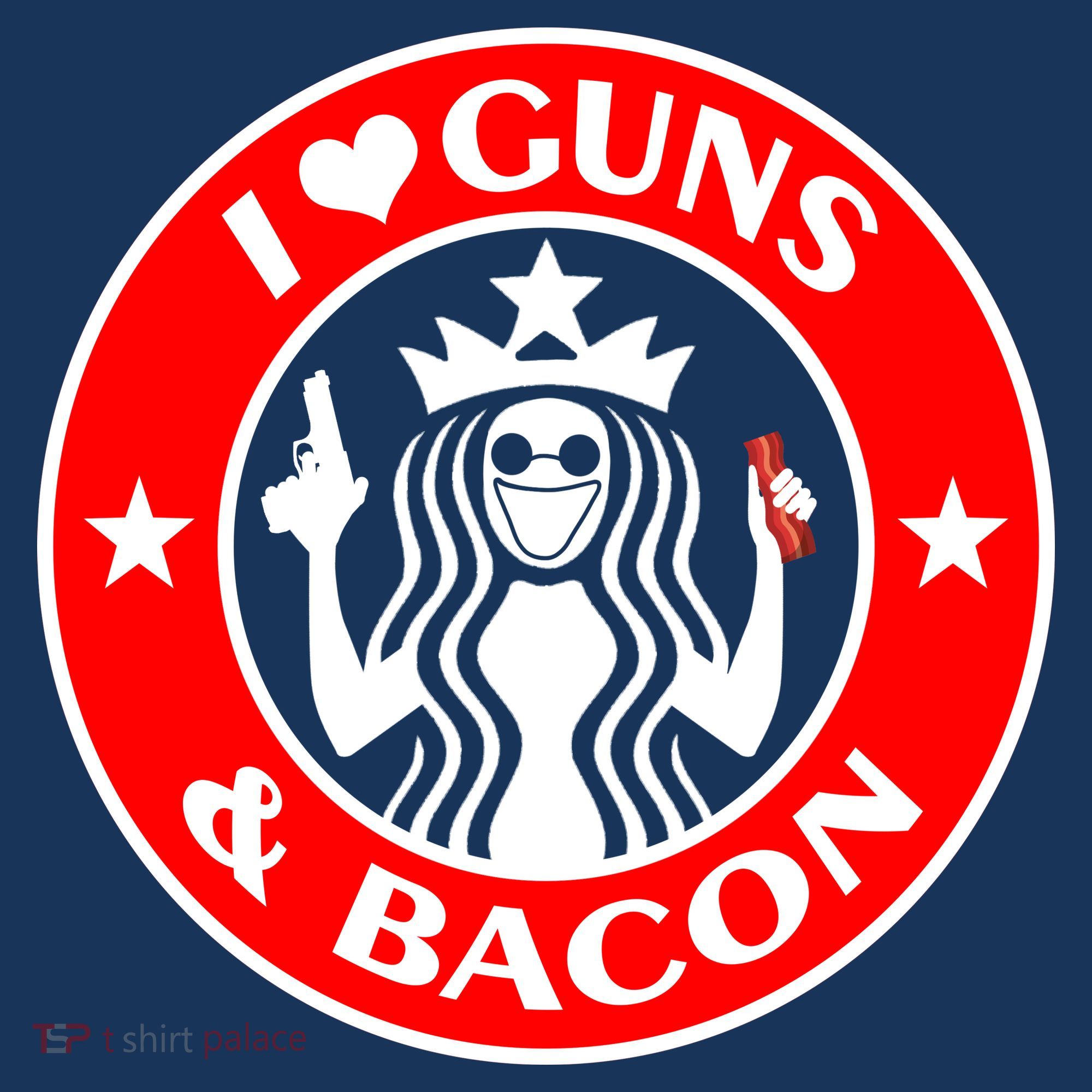 I Love Guns And Bacon T-Shirt