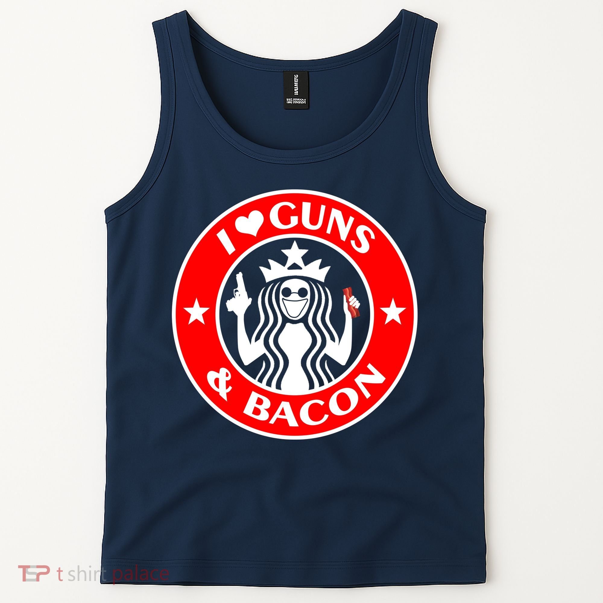 I Love Guns And Bacon Tank Top