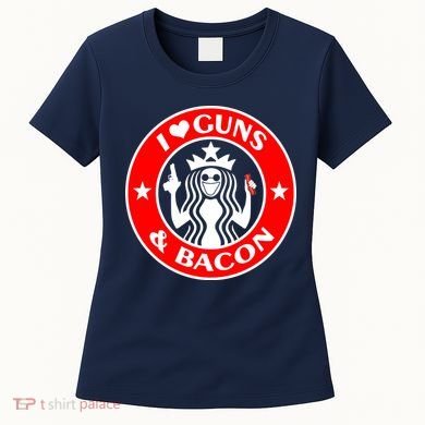 I Love Guns And Bacon Women's T-Shirt