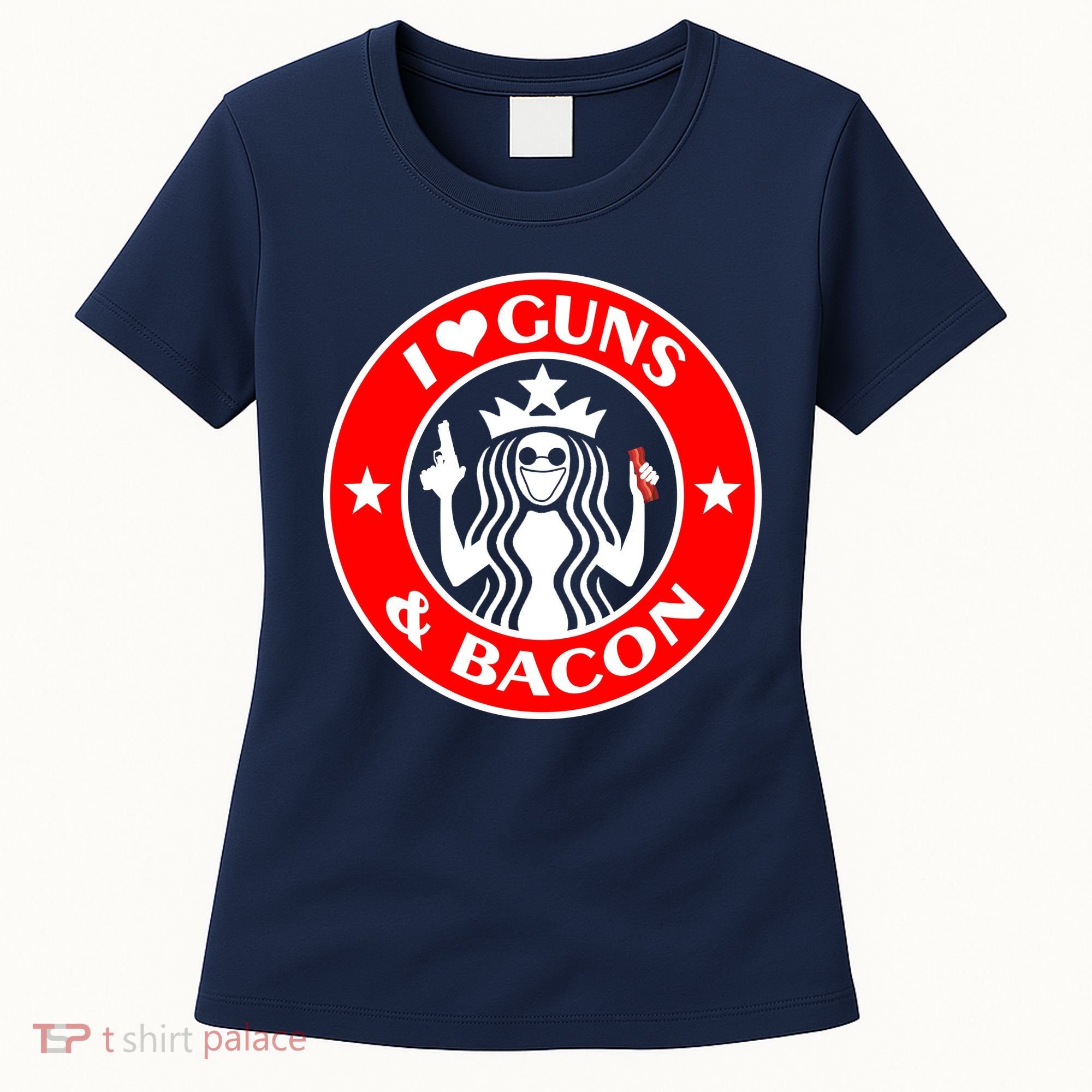 I Love Guns And Bacon Women's T-Shirt