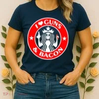 I Love Guns And Bacon Women's T-Shirt thumb 2