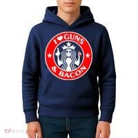 I Love Guns And Bacon Kids Hoodie thumb 4