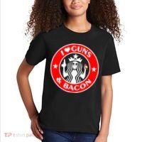 I Love Guns And Bacon Kids T-Shirt thumb 2
