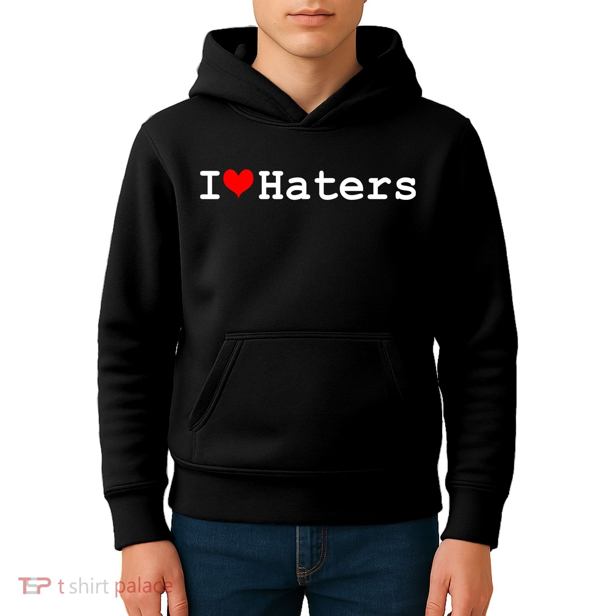 I Love Haters Kids Hoodie