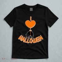 I Love Heart Halloween Cute Black Cat Balloon T-Shirt thumb 5