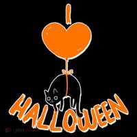 I Love Heart Halloween Cute Black Cat Balloon Coffee Mug thumb 5