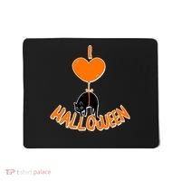 I Love Heart Halloween Cute Black Cat Balloon Mousepad thumb 0