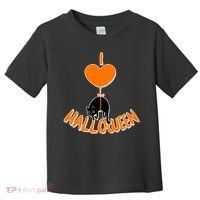 I Love Heart Halloween Cute Black Cat Balloon Toddler T-Shirt thumb 0
