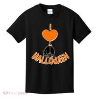 I Love Heart Halloween Cute Black Cat Balloon Kids T-Shirt thumb 0