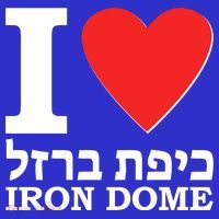 I Love Heart Iron Dome Hebrew Women's Tank Top thumb 5
