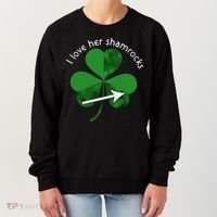 I Love Her Shamrocks Women's Sweatshirt thumb 0
