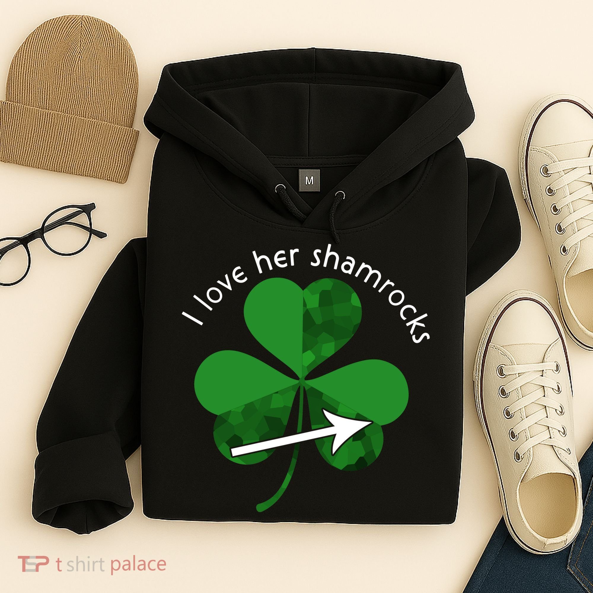 I Love Her Shamrocks Hoodie