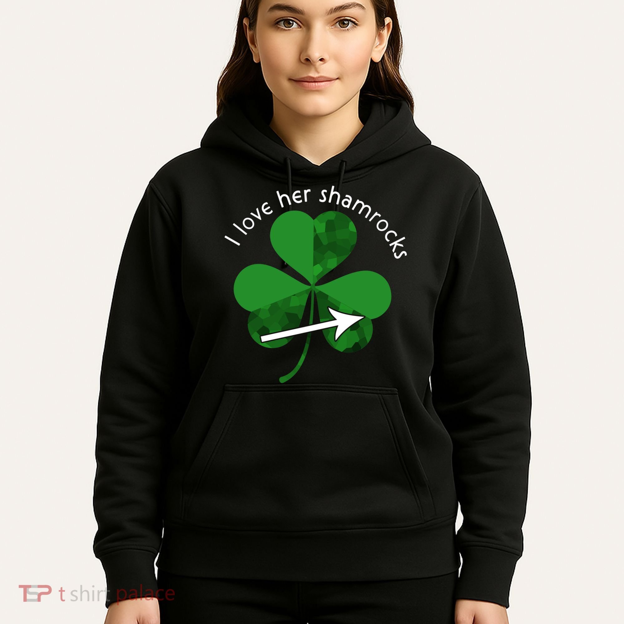 I Love Her Shamrocks Hoodie
