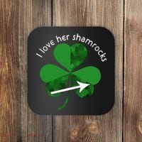 I Love Her Shamrocks Coaster thumb 0