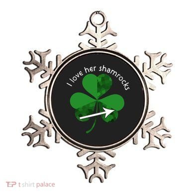 I Love Her Shamrocks Ornament