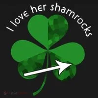 I Love Her Shamrocks Ornament thumb 1