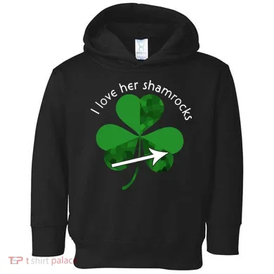 I Love Her Shamrocks Toddler Hoodie