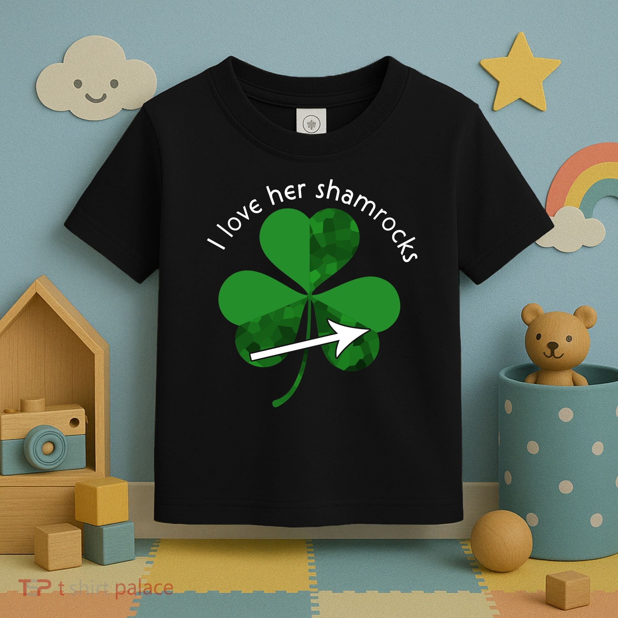 I Love Her Shamrocks Toddler T-Shirt