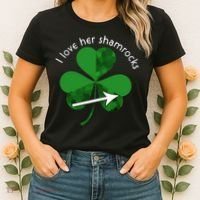 I Love Her Shamrocks Women's T-Shirt thumb 2