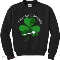 I Love Her Shamrocks Kids Sweatshirt thumb 0