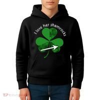 I Love Her Shamrocks Kids Hoodie thumb 4