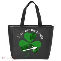 I Love Her Shamrocks Tote Bag thumb 0