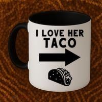 I Love Her Taco Coffee Mug thumb 2