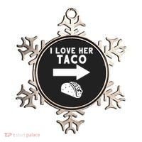 I Love Her Taco Ornament thumb 0