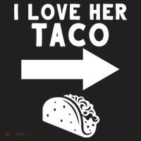 I Love Her Taco Golf Towel thumb 3