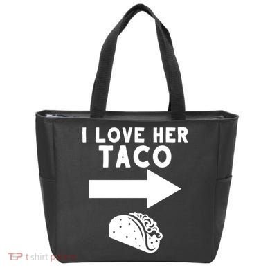 I Love Her Taco Tote Bag
