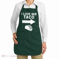 I Love Her Taco Apron thumb 2