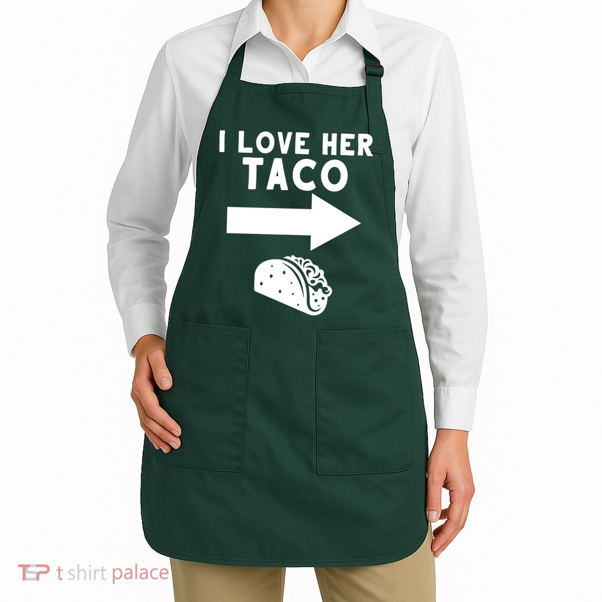 I Love Her Taco Apron