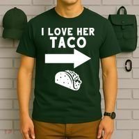 I Love Her Taco T-Shirt thumb 6
