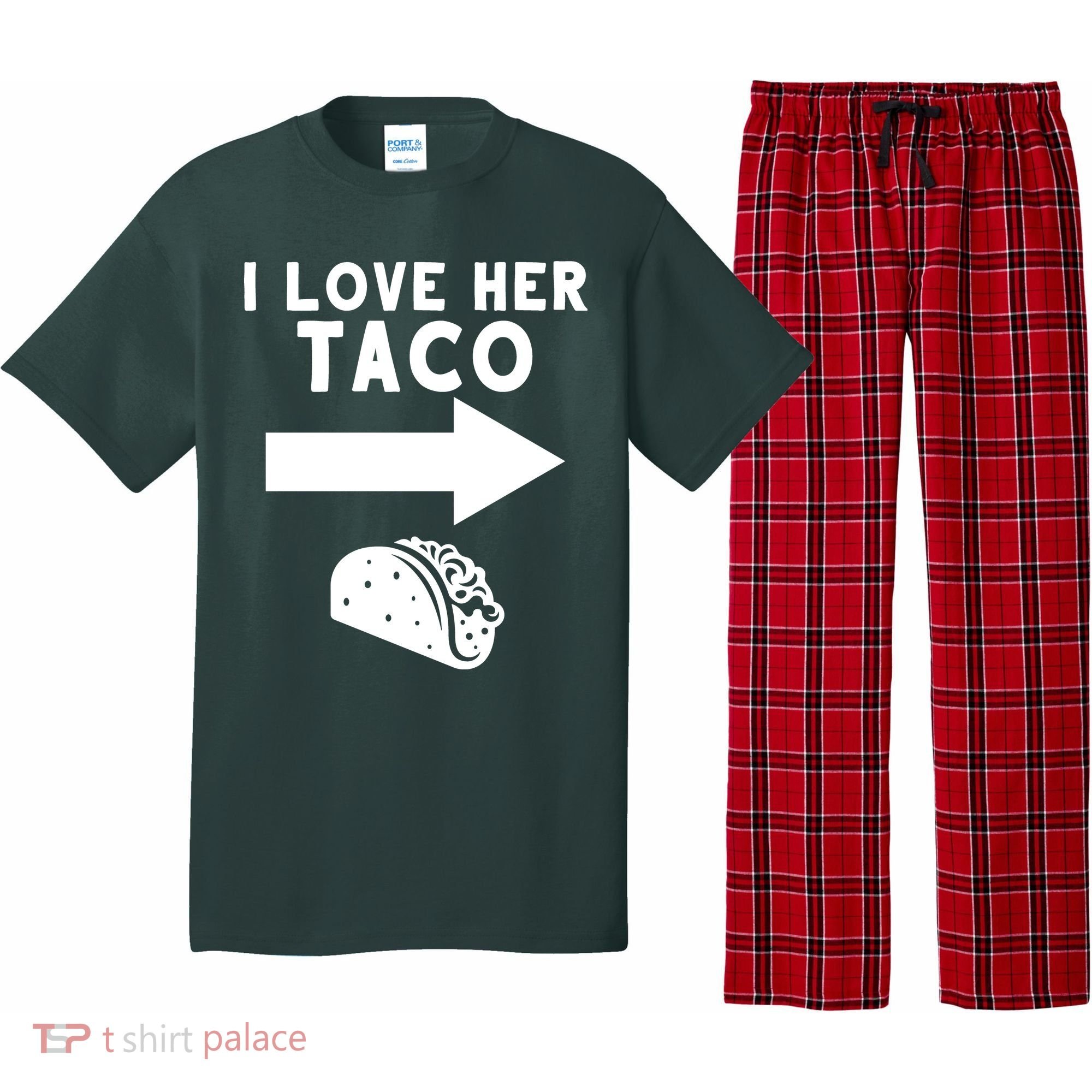 I Love Her Taco Pajama Set