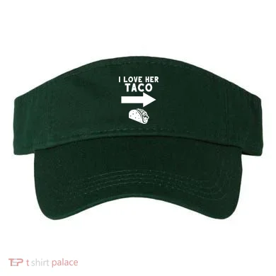 I Love Her Taco Visor