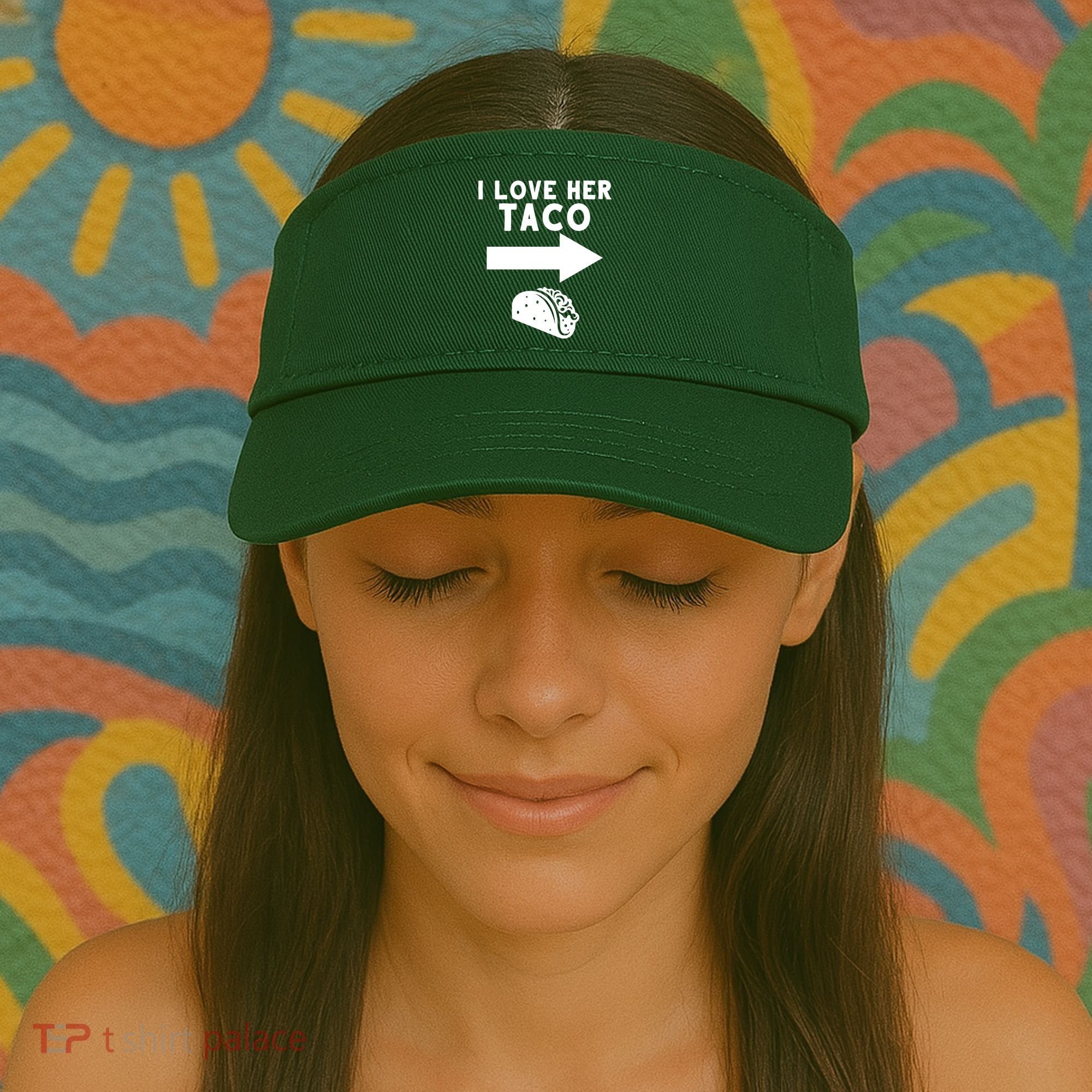 I Love Her Taco Visor