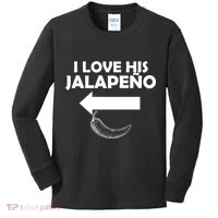 I Love His Jalapeno  Kids Long Sleeve Shirt thumb 0