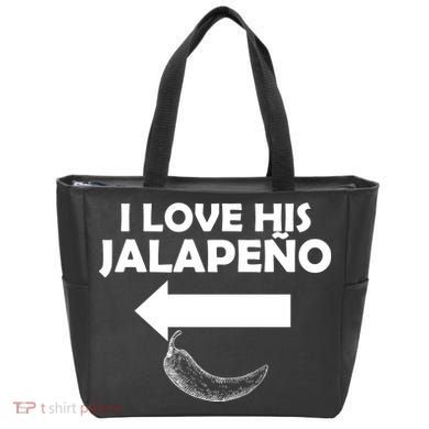 I Love His Jalapeno  Tote Bag