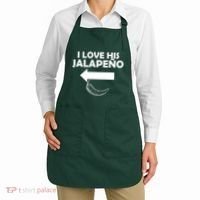 I Love His Jalapeno  Apron thumb 2