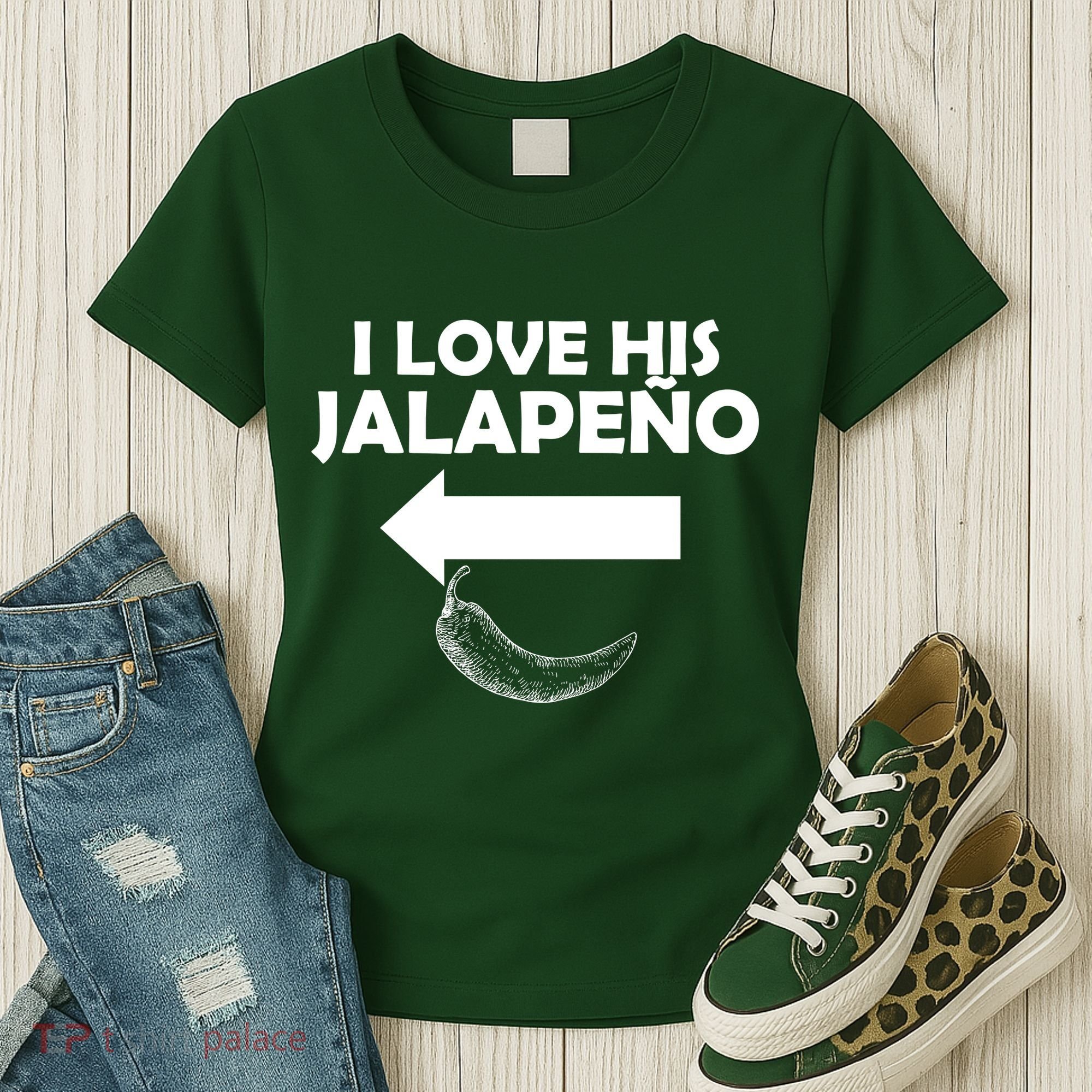 I Love His Jalapeno  Women's T-Shirt