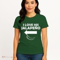I Love His Jalapeno  Women's T-Shirt thumb 4